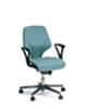 Giroflex 64-8278 Drehstuhl, Bürostuhl mit Armlehnen, Komfortpolster, Drehstuhl mit breitem Sitz
